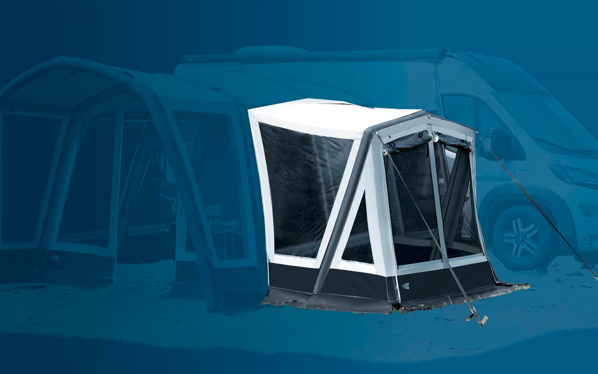 WIGO aufblasbarer Zusatzraum Buddy Air für Anbauzelt Yanook Air