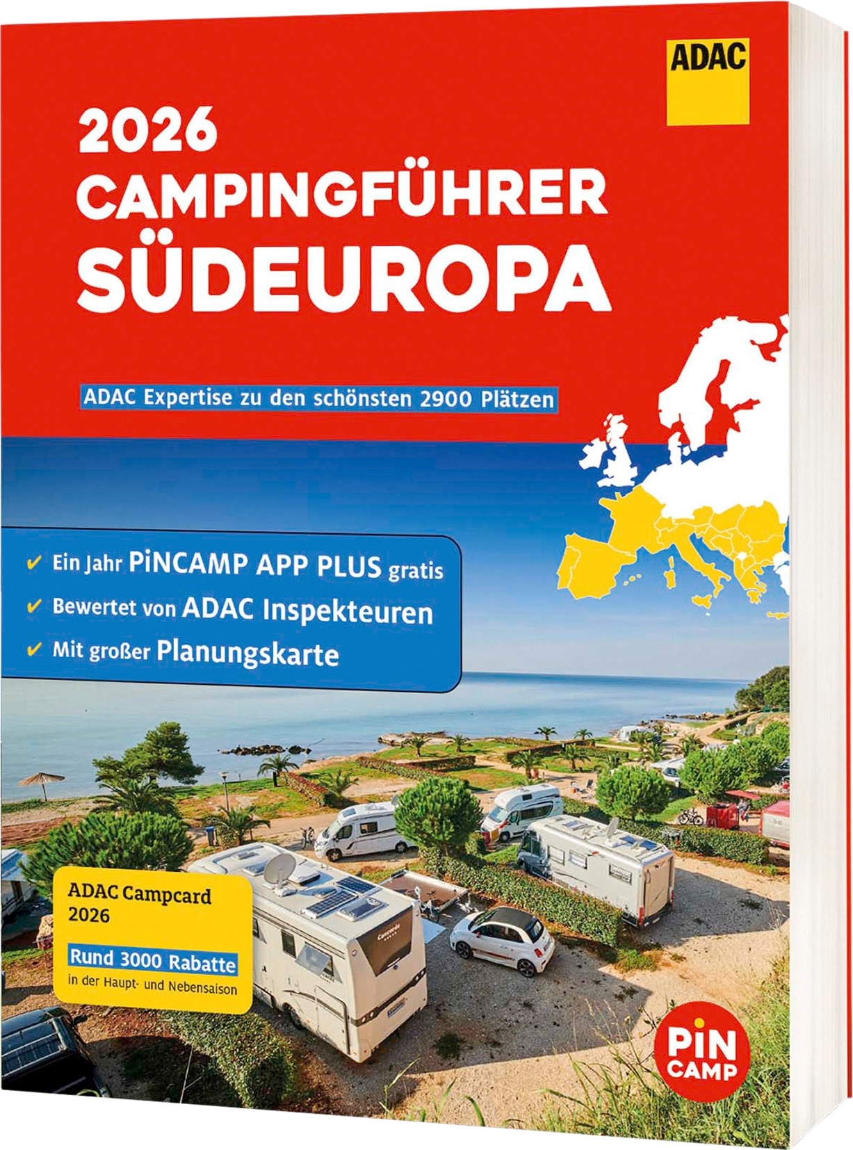 ADAC Campingführer 2026 inklusive ADAC Campcard Sprache Deutsch