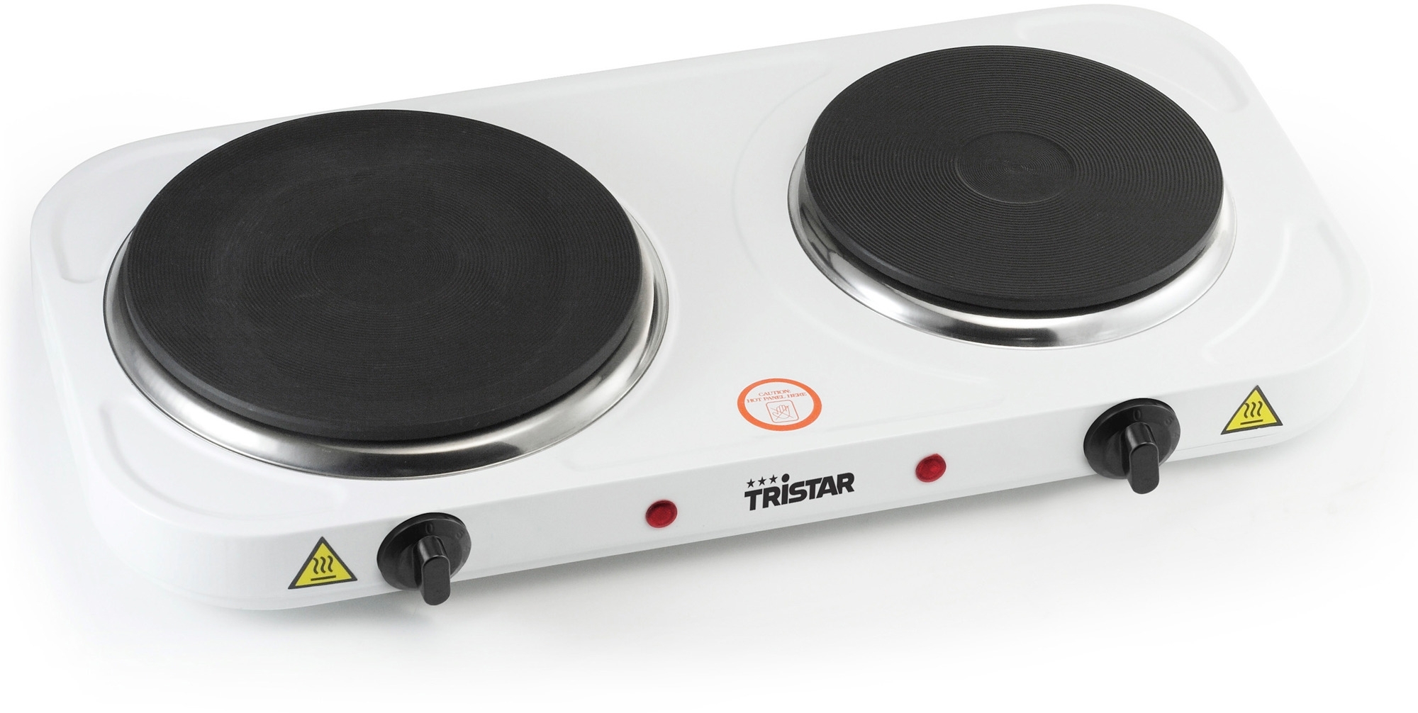 Tristar Doppelkochplatte weiß 2500 W