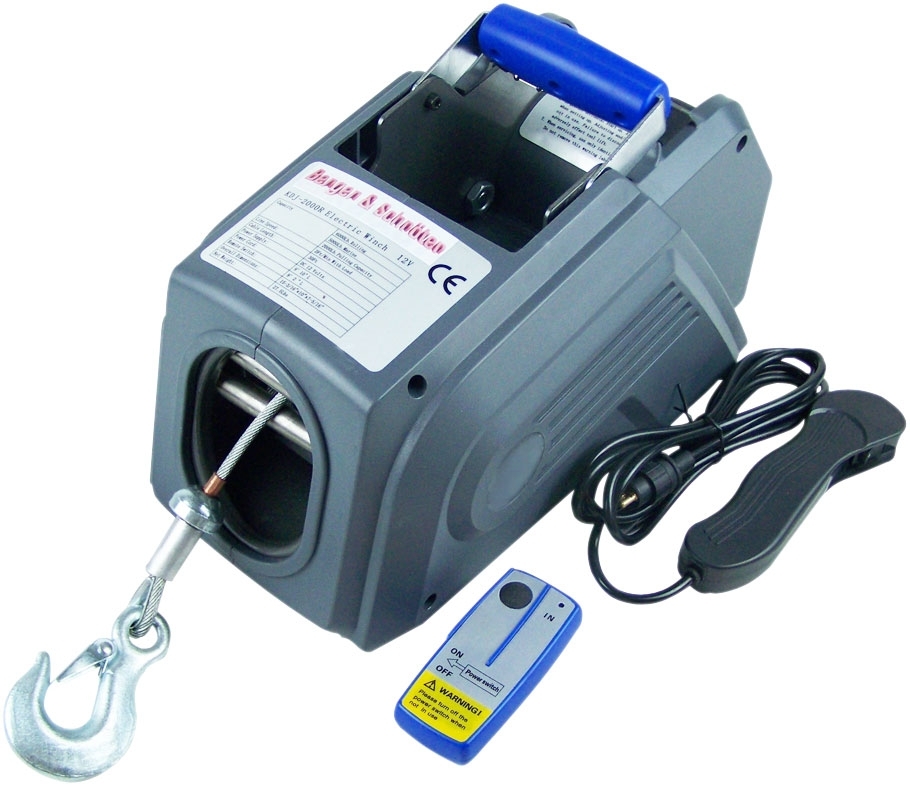 Pkw-Seilwinde mit Fernbedienung 12 V