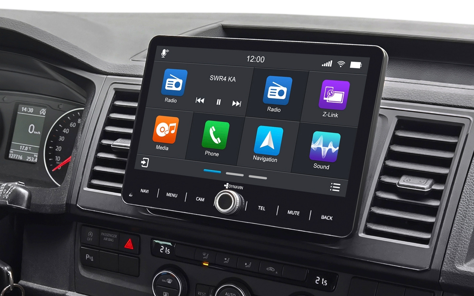 Dynavin D9-V10W Premium 10,1-Zoll Android Navigationssystem für VW, Skoda, Seat mit DSP-Verstärker
