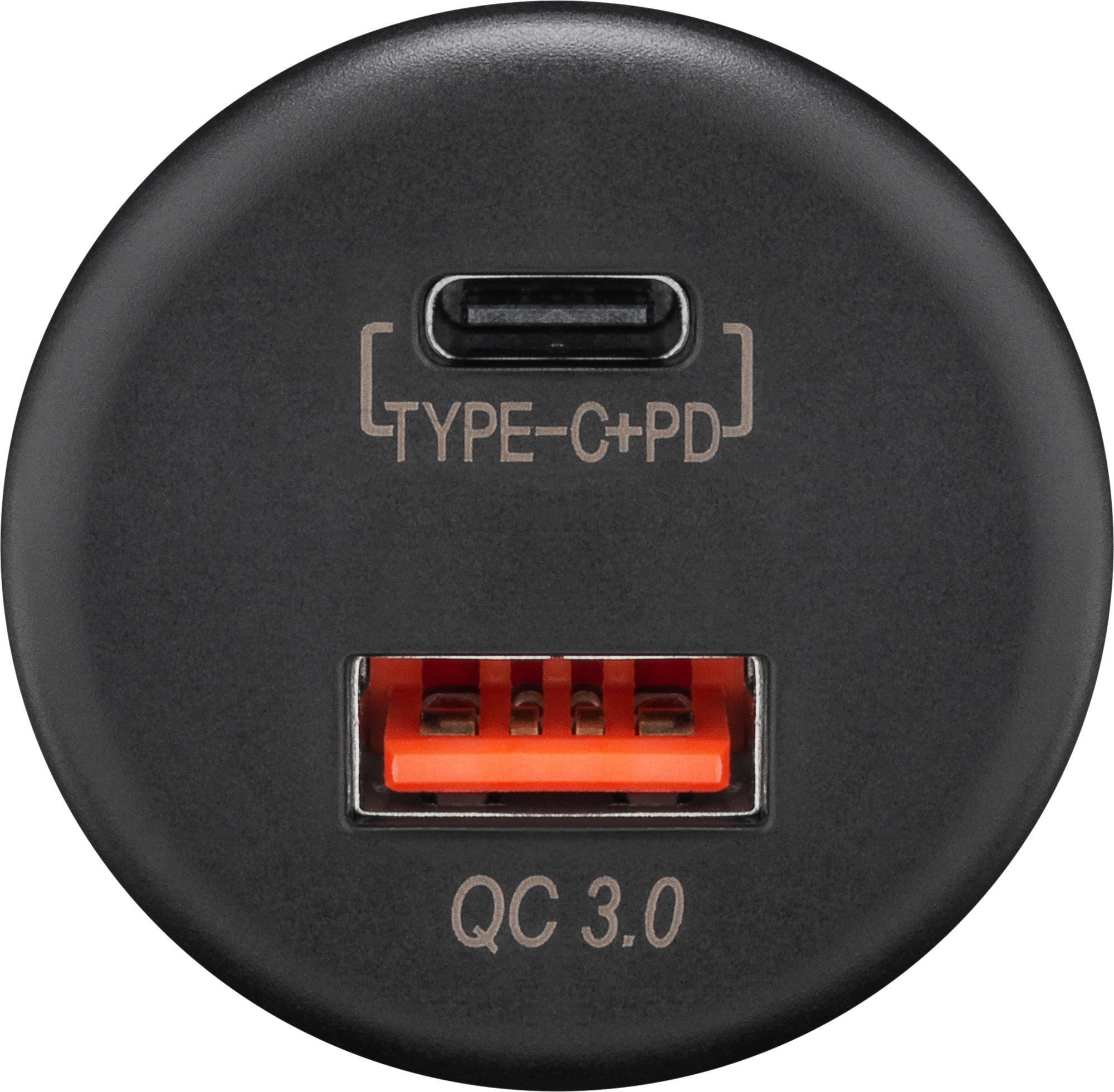 Goobay Duales USB Einbauladegerät 12V/24V mit Schnellladetechnik