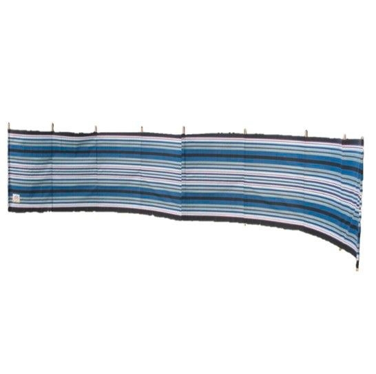 Blue Diamond gestreifter Windschutz 7,3 x 1,22 Meter blau rot