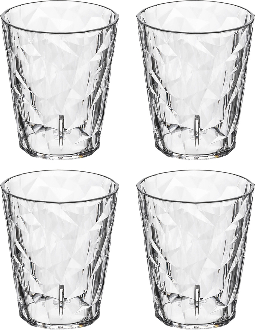 Koziol 4er-Set Superglas 250ml CLUB No. 1