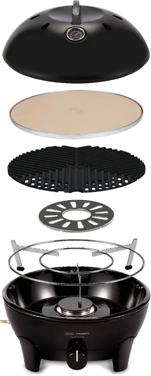 Cadac Gas-Tischgrill Glamp Chef 40 BBQ tragbar inklusive Pizzastein 30mbar