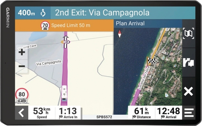 Garmin Camper 895 MT-D EU Navigationssystem 8 Zoll mit Sprachsteuerung für Wohnmobil / Wohnwagen / LKW