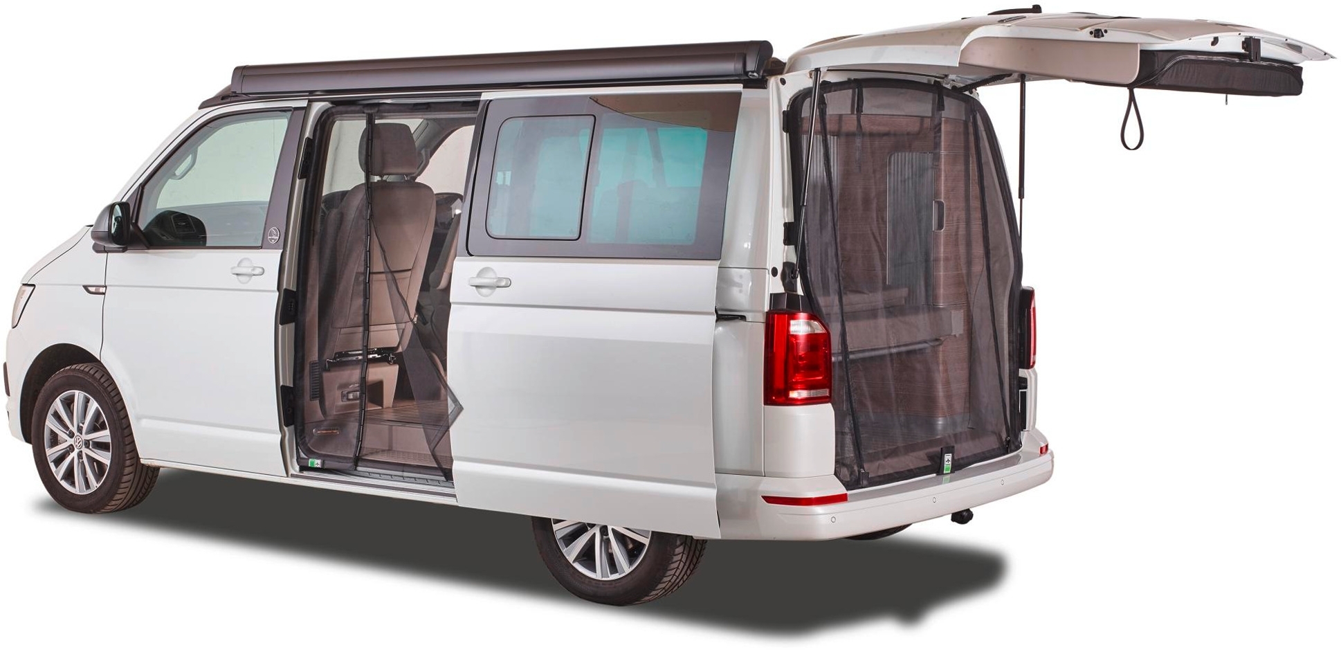 Mayr Van Schiebetürenmoskitonetz mit Magnetreißverschluss geeignet für VW T5/T6/T6.1 für Fahrerseite links
