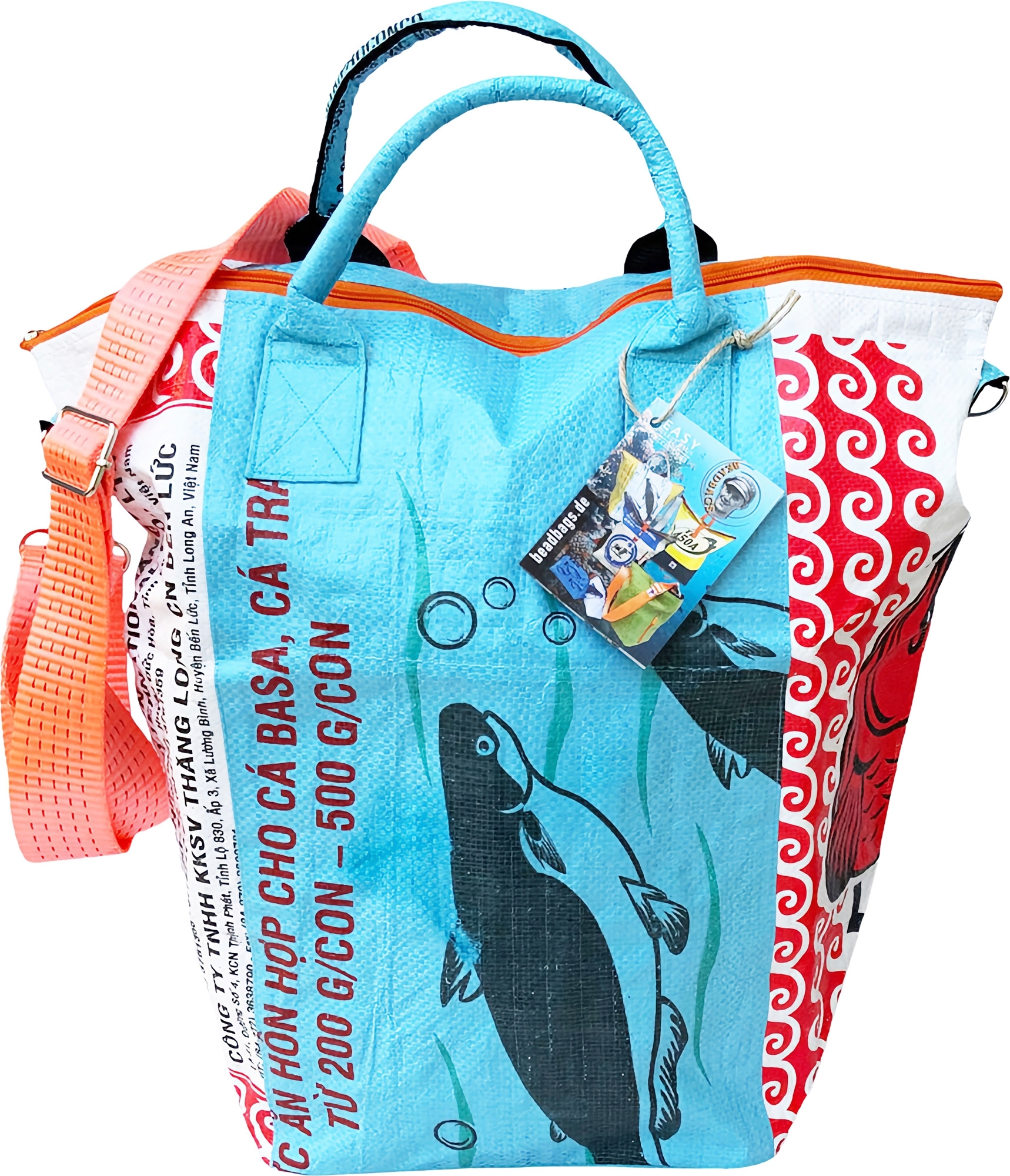 Beadbags tampenjan Allzwecktragetasche weiß / blau klein