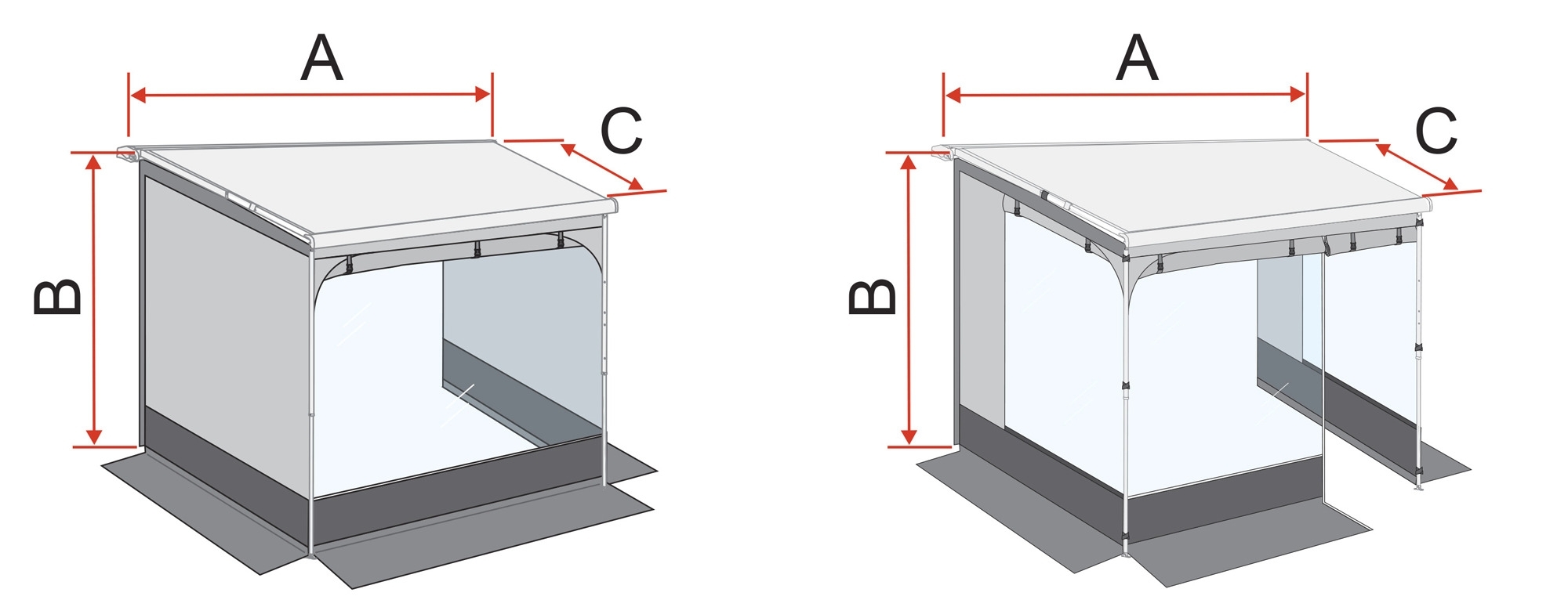 Fiamma Room F40Van Premium Vorzelt für F40 Markise