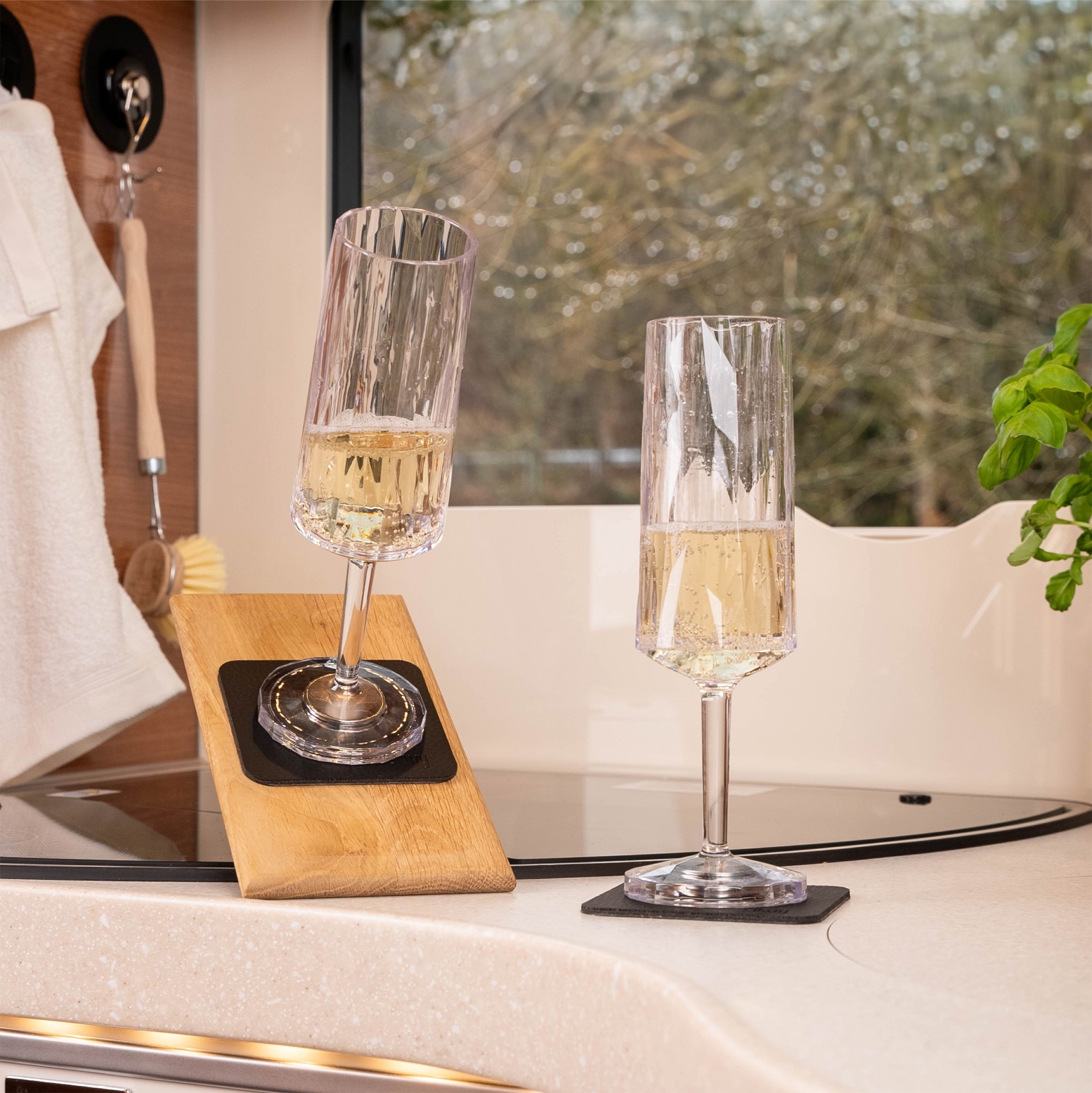 Silwy Sekt Magnet Kunststoffgläser 2 Stück (150 ml)