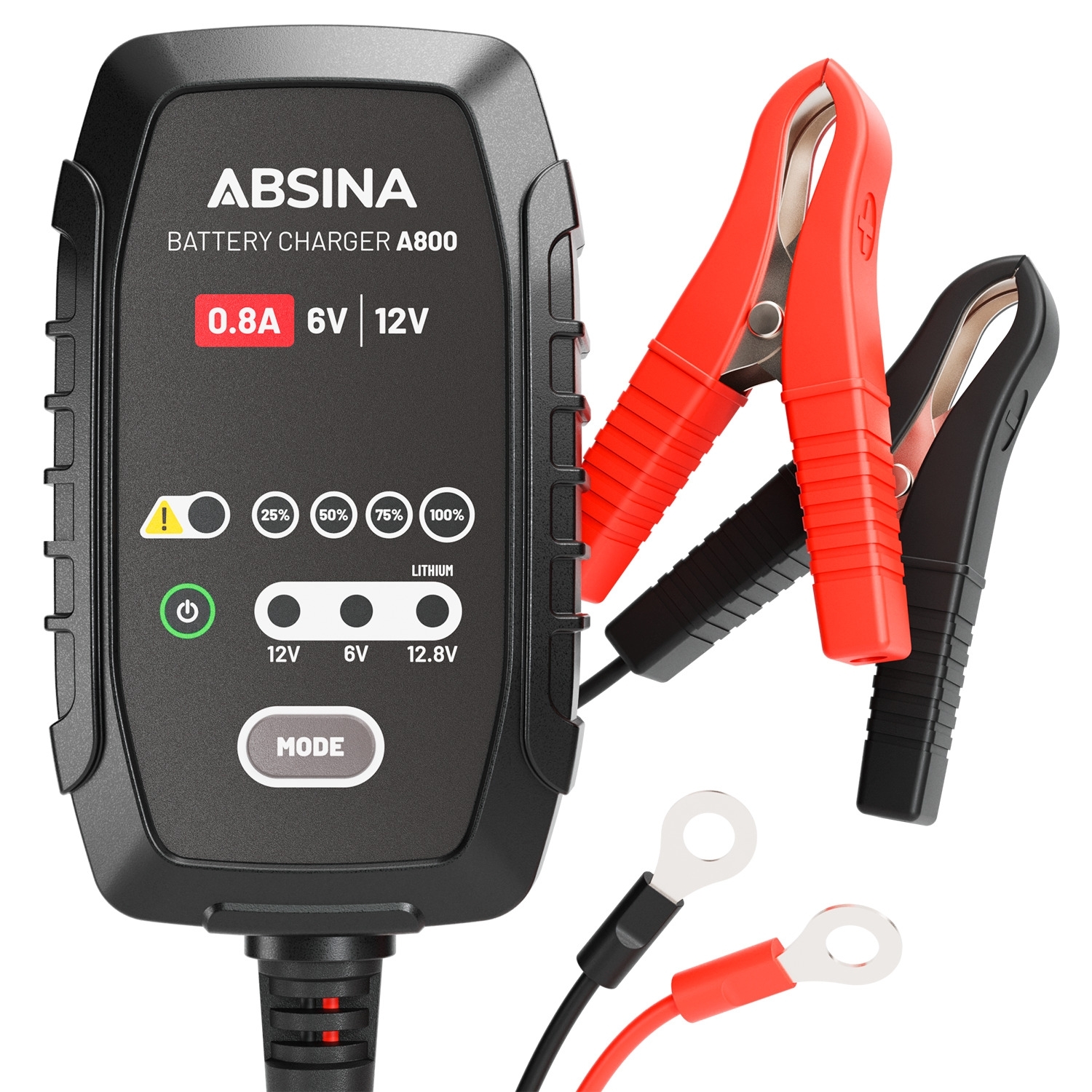 Absina A800 vollautomatisches Batterieladegerät für Motorräder
