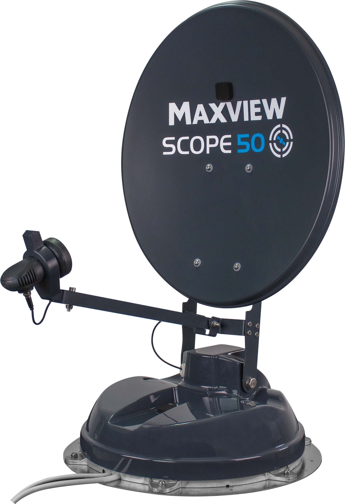Maxview Scope 50 Vollautomatische Sat-Antenne für Campervans und Wohnwägen Single-LNB / Skew manuell