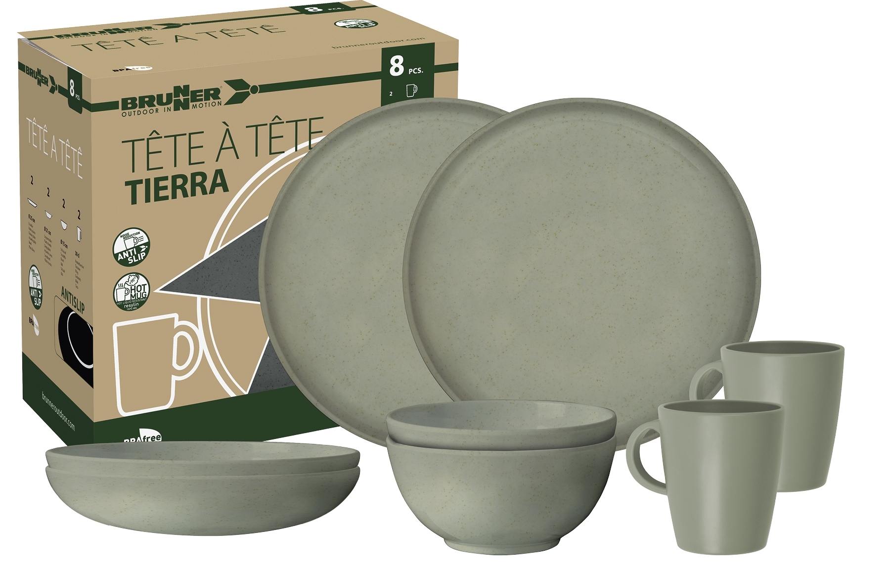 Brunner Geschhirrset Tierra Tête-à-tête