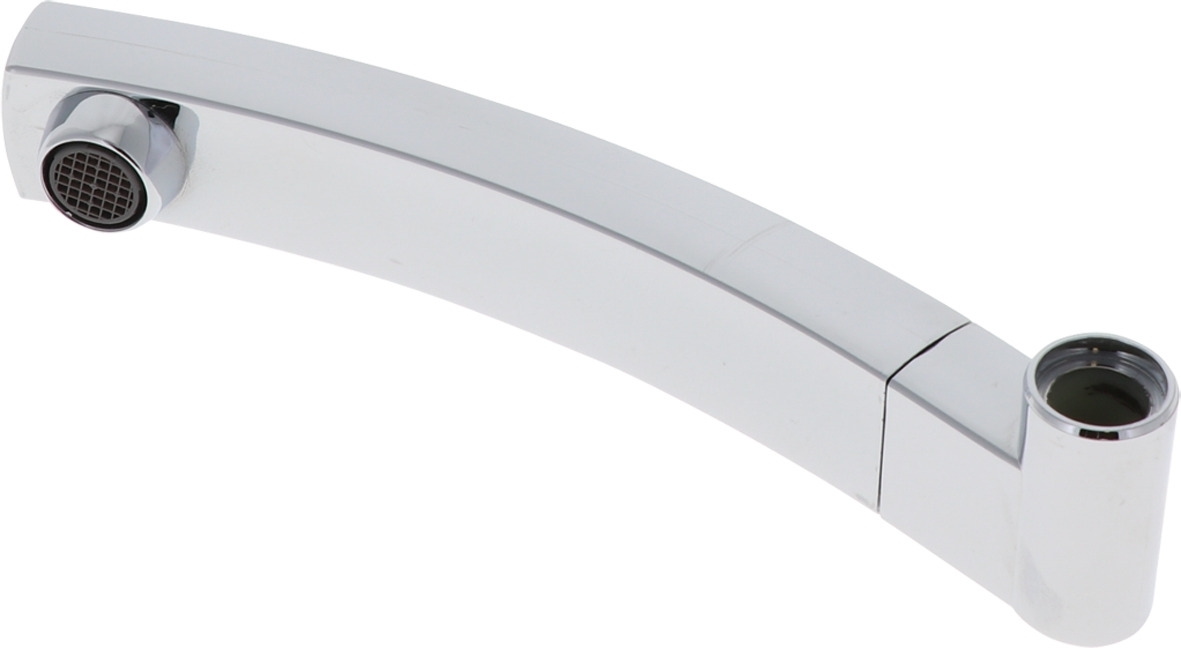 Comet Duschauslauf mit Rohrknie Serie Capri Kompakt 16 cm chrom