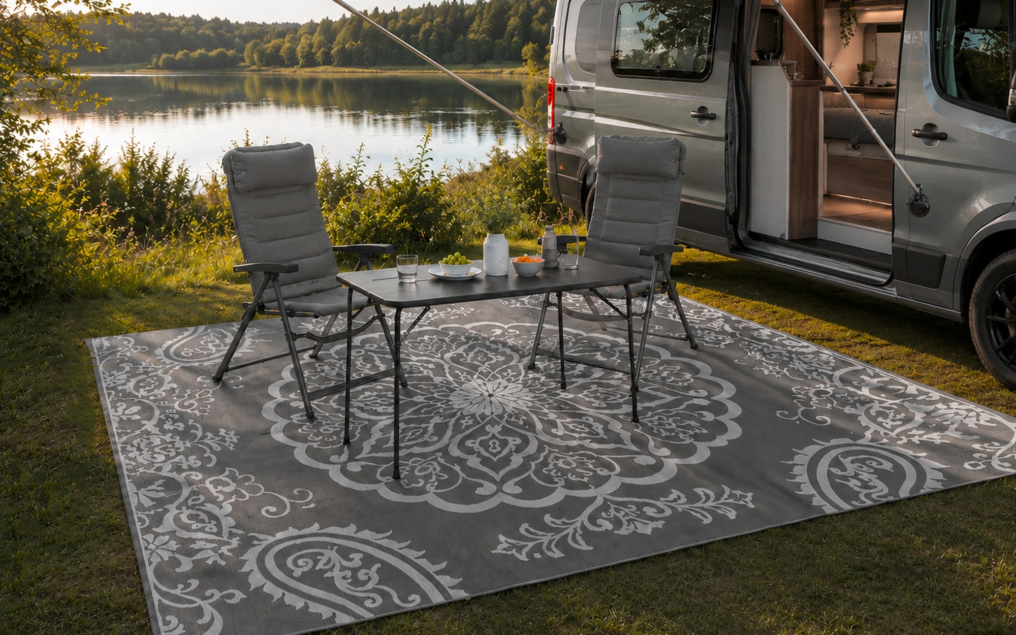 Berger Teppich Grey Ornament