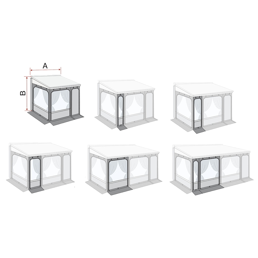 Fiamma Privacy Room / Caravanstore ZIP XL Frontpanel für Markisenvorzelte
