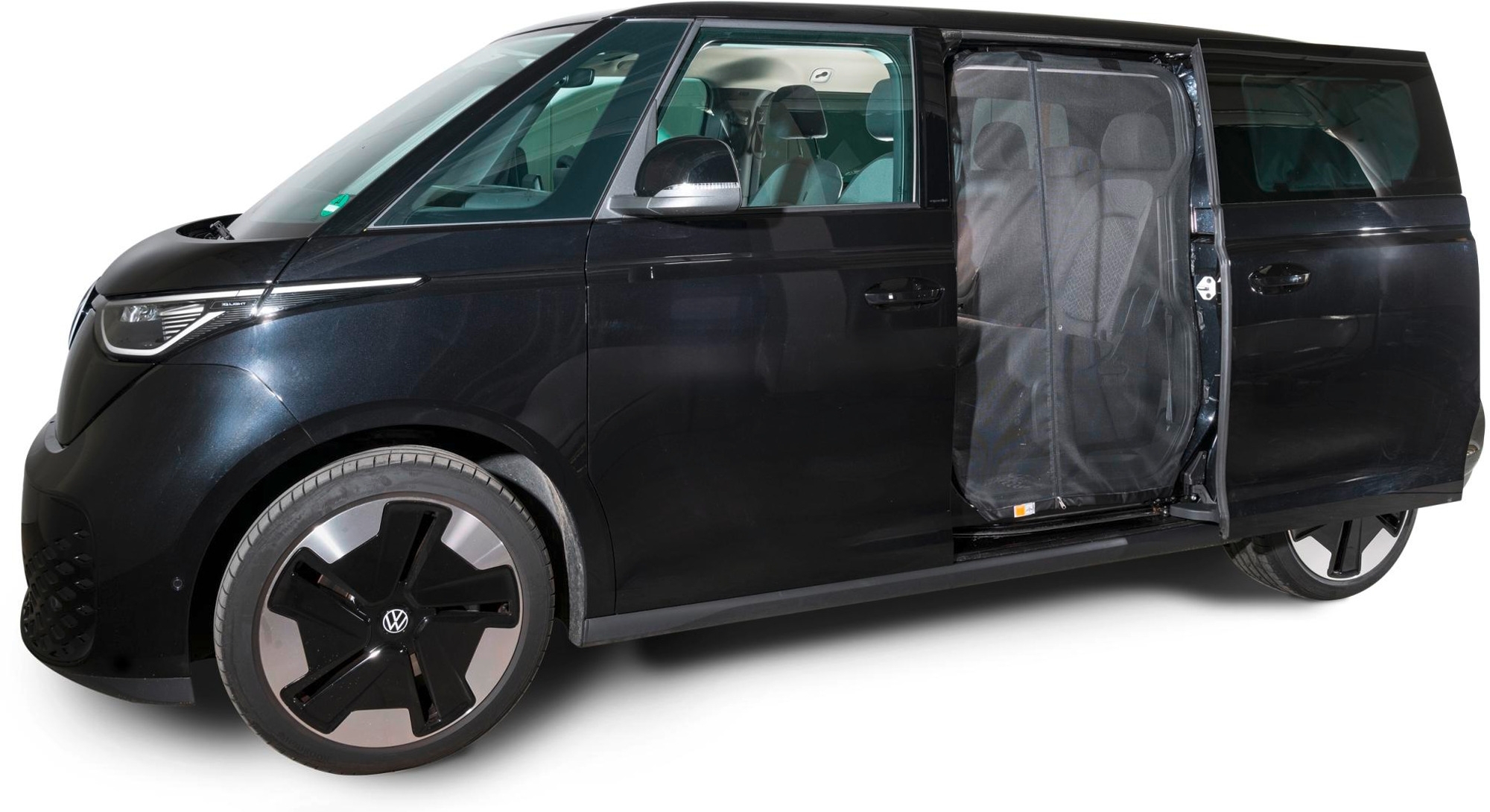 Mayr Van Schiebetürenmoskitonetz mit Magnetreißverschluss geeignet für ID Buzz mit Maschenweite Fine-mesh