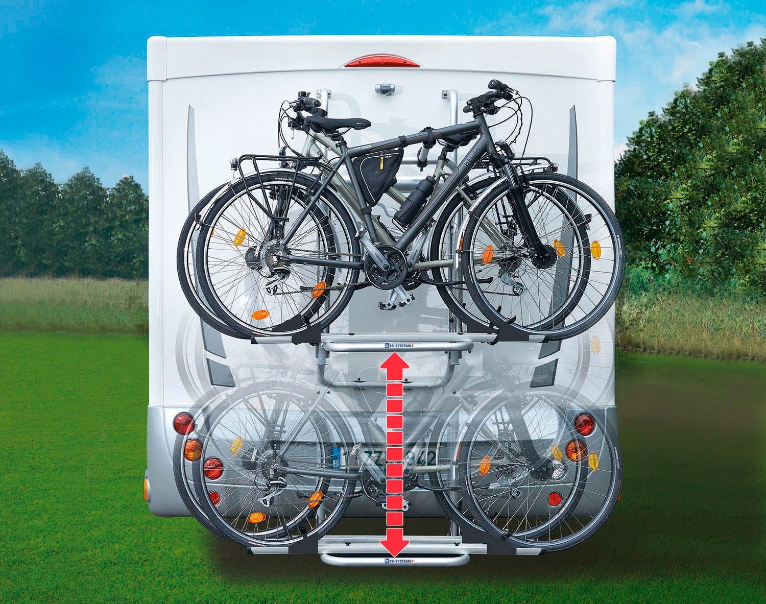BR-Systems Elektrischer Bike Lift Standard inkl. Fahrradträger
