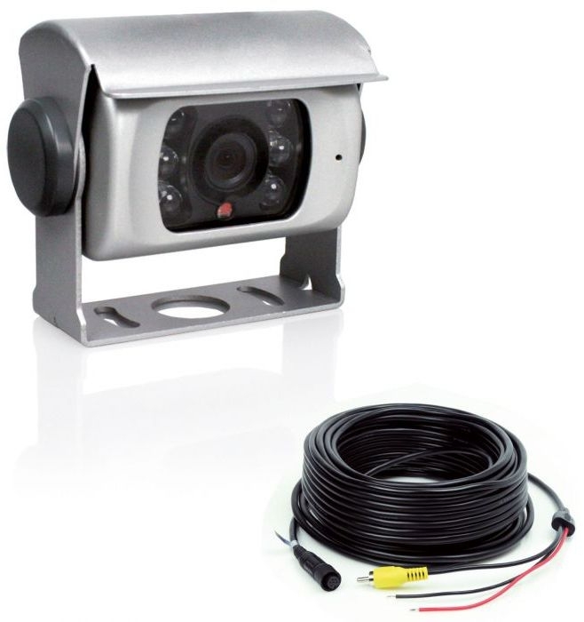 Caratec Safety CS100LA Kamera mit IR-Beamer 20 m Anschlussleitung silber