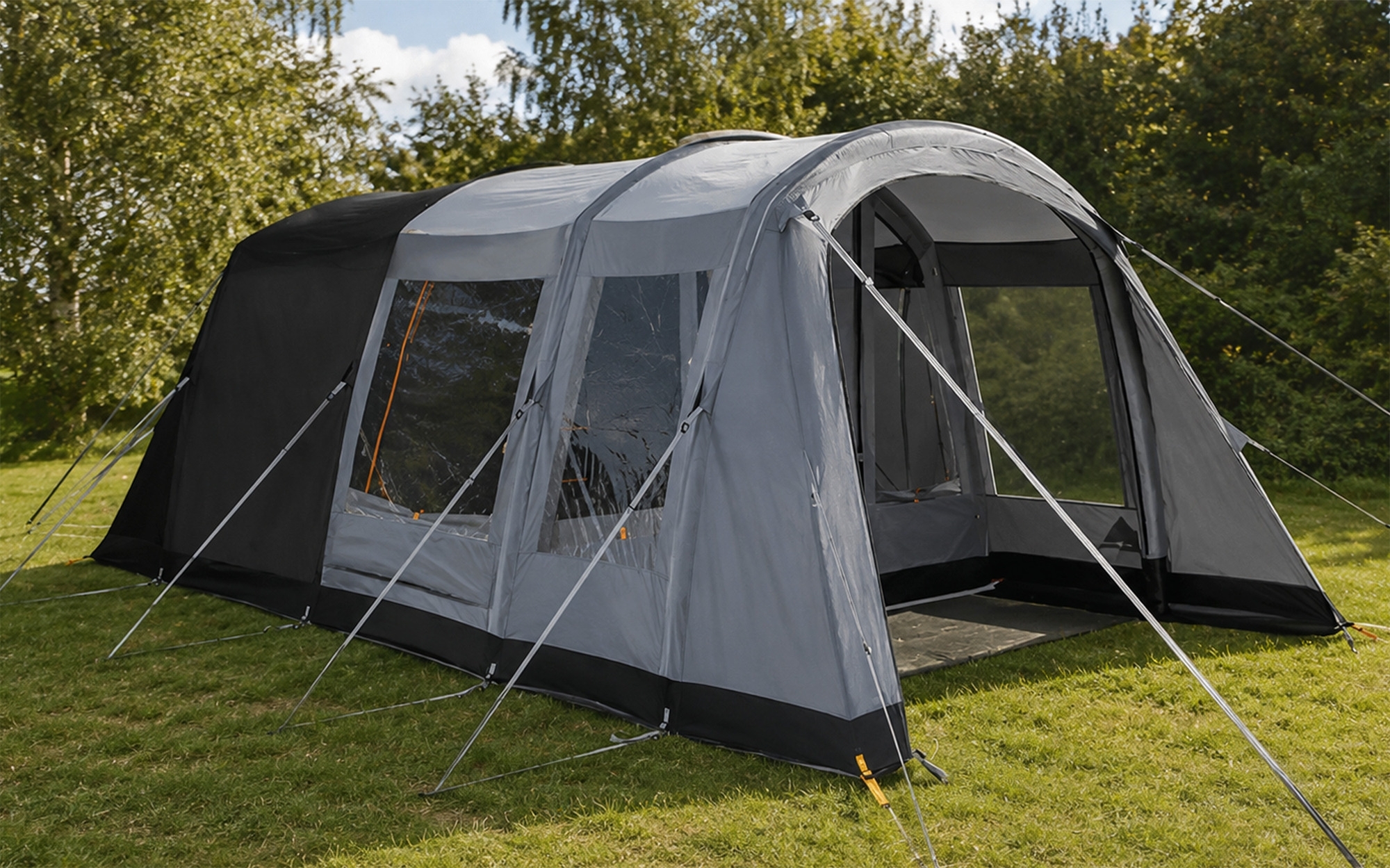 Kampa Dawlish 04 Air aufblasbares Tunnelzelt 310 x 560 x 215 cm für 4 Personen