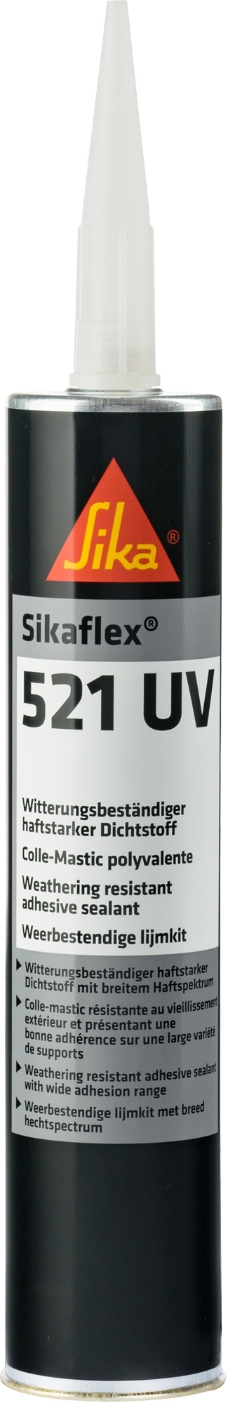 Sika Sikaflex 521 UV Dichtstoff 300 ml witterungs- und UV-beständig schwarz