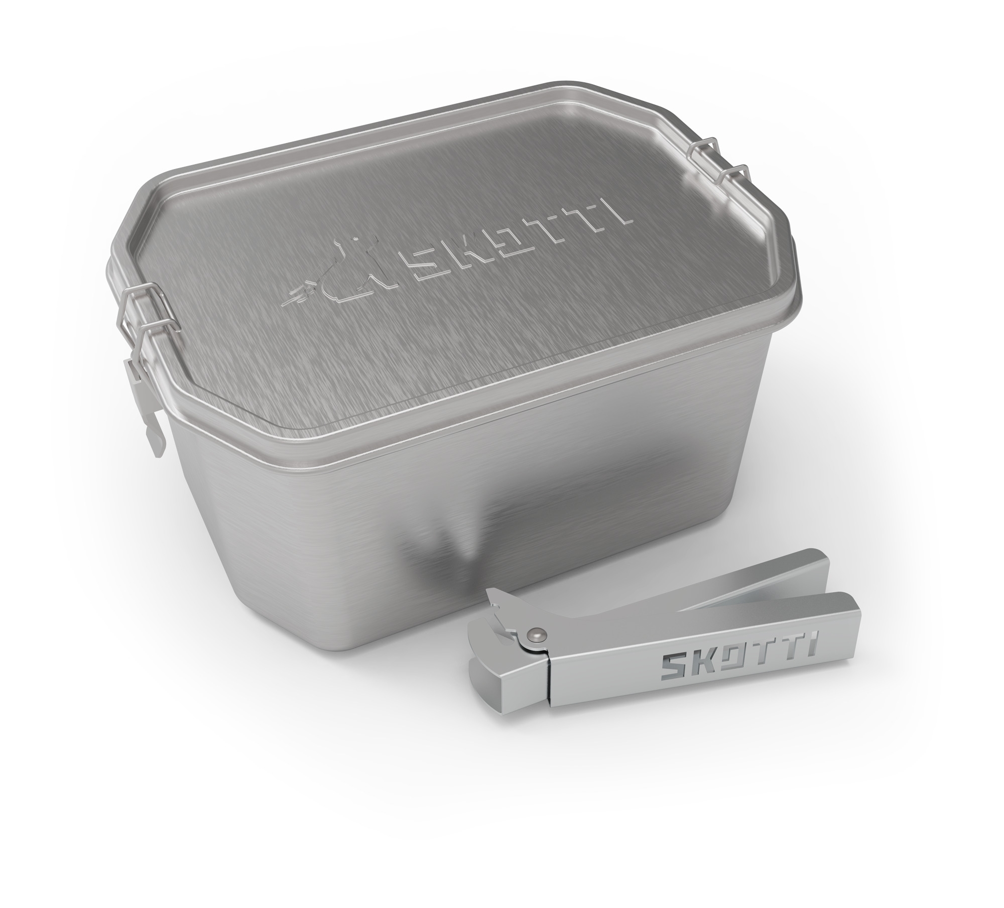 Skotti Multifunktionsbox Boks für Skotti Grill inklusive Hebezange 2,5 Liter
