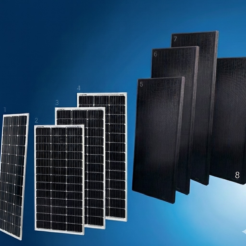 Hochleistungs-Solarmodul mit Aluminiumrahmen 120 bis 190W