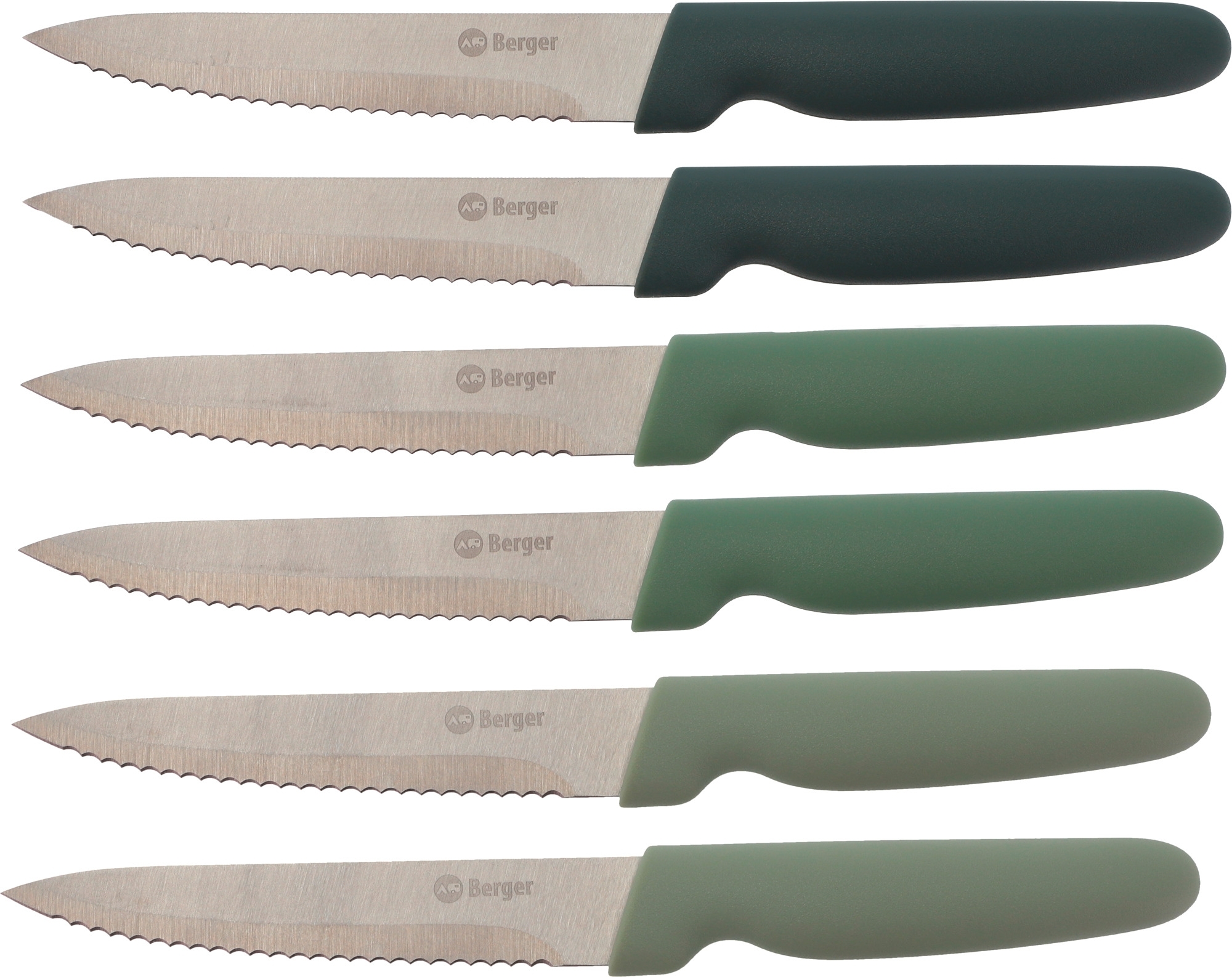 Berger Edelstahl Steakmesser-Set 6-tlg.
