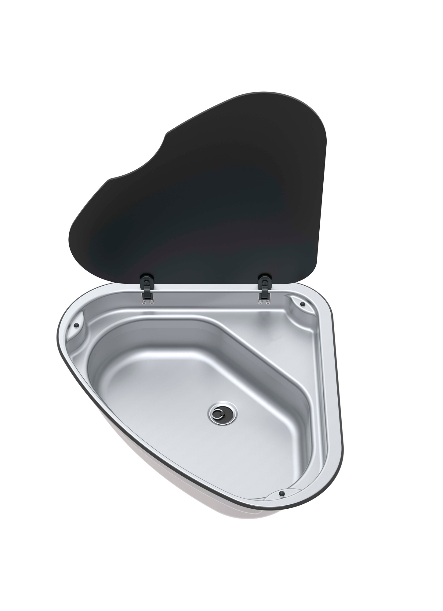 Thetford Serie 33 Spülbecken dreieckig 480 x 480 mm