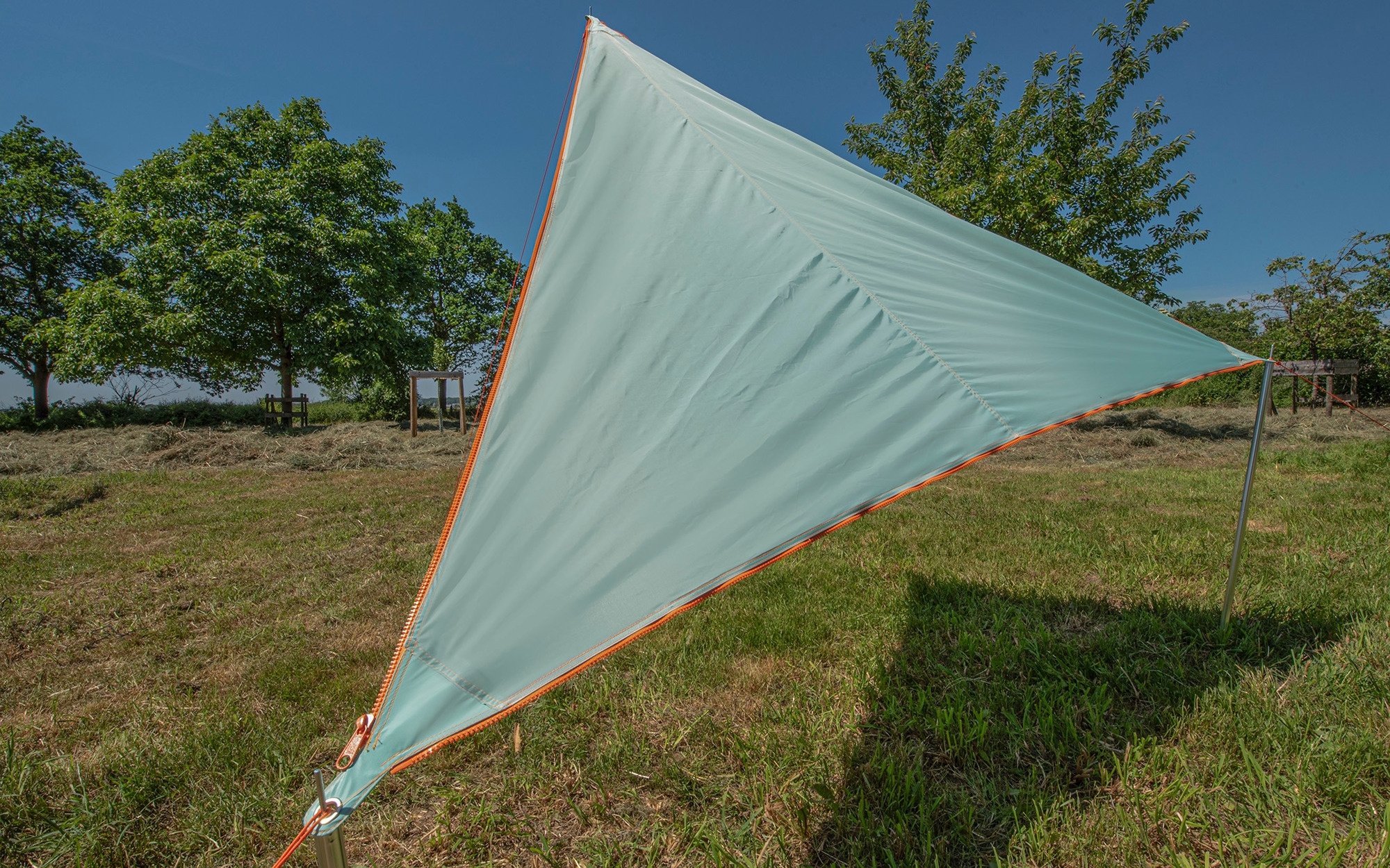 Bent Zip-Canvas Sonnensegel Mint