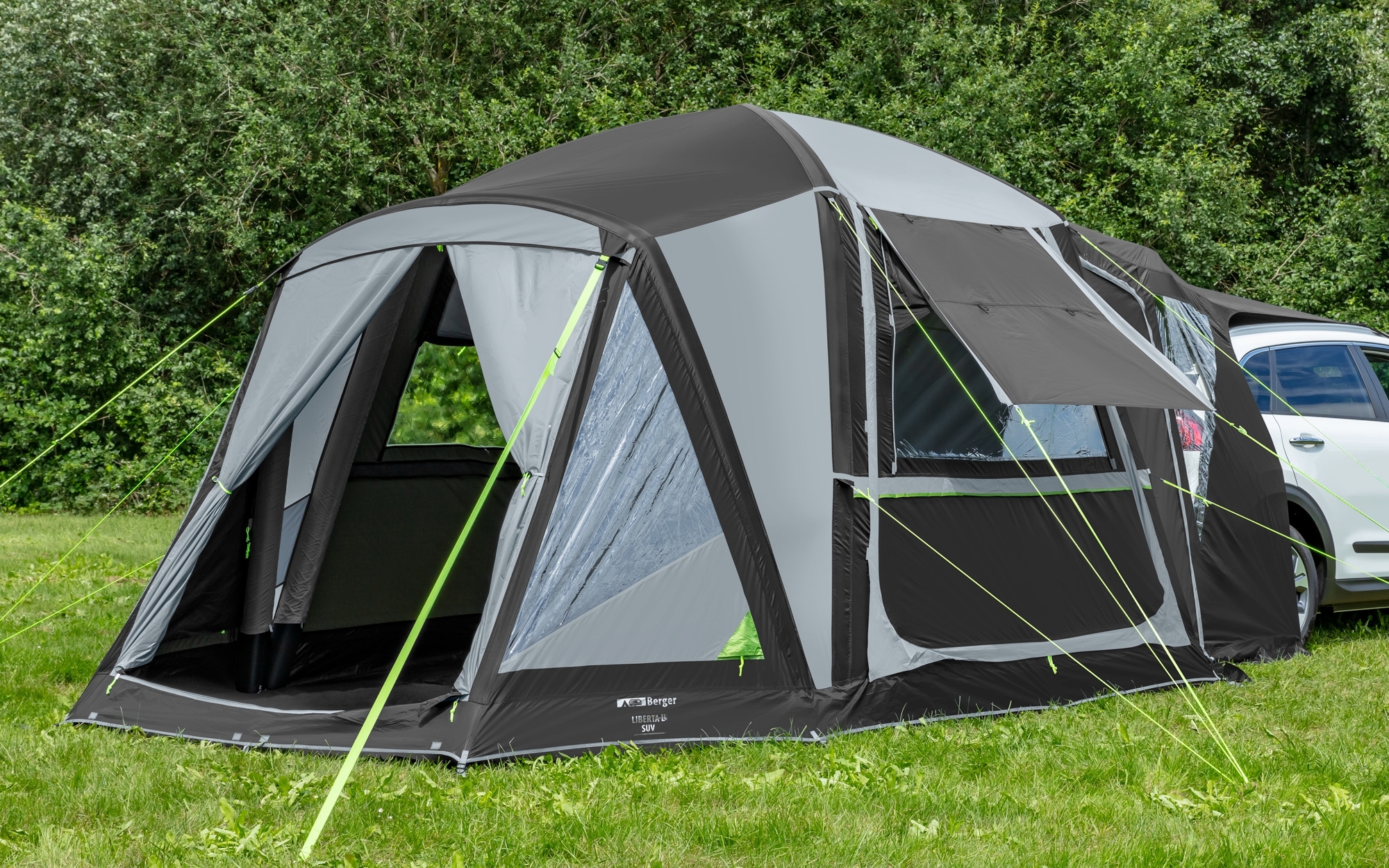 Berger Liberta Air Aufblasbares freistehendes Pkw Heckzelt, Anbauhöhe 150 - 180 cm