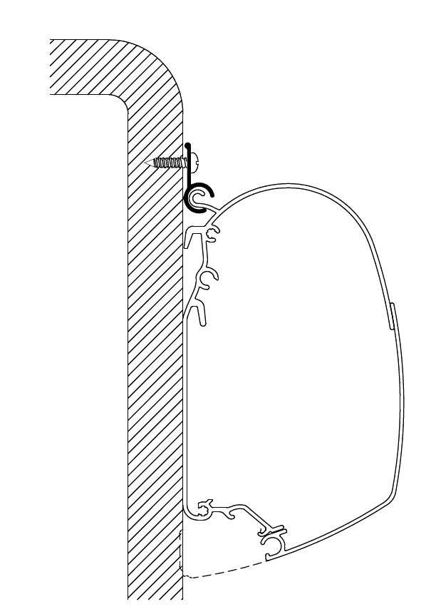 Thule Markisenadapter Caravan Rail