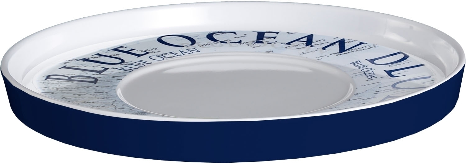 Brunner Blue Ocean Schüsselabdeckung 15cm weiß/blau