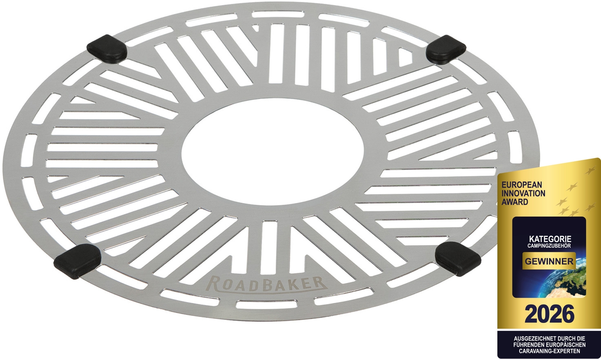 Roadbaker Edelstahl-Backgitter RoadRack Top für obere Ebene