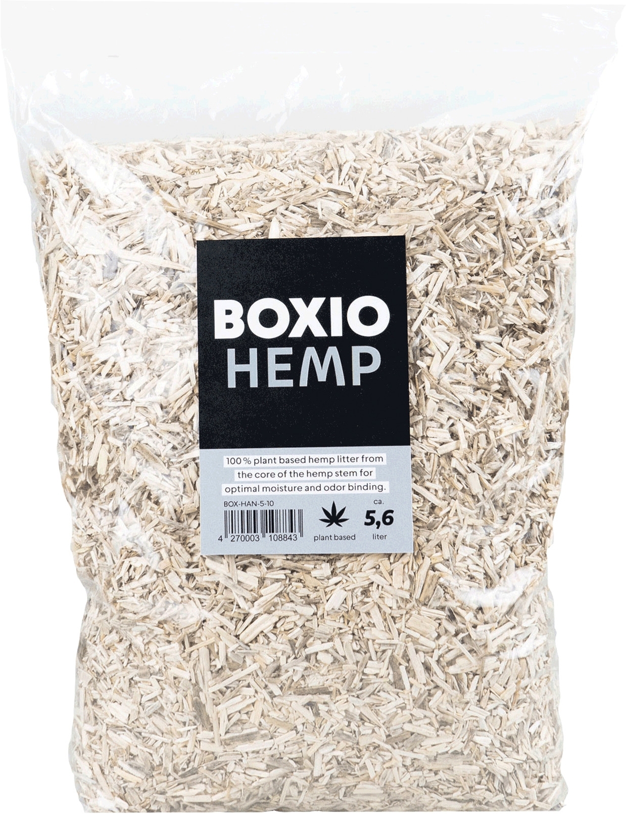 Boxio Hanfstreu für Trenntoilette 5,6 Liter Natur