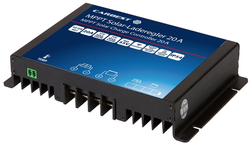 MPPT-Solarladeregler 12/24V - Solarmodul 260 W - 20 A