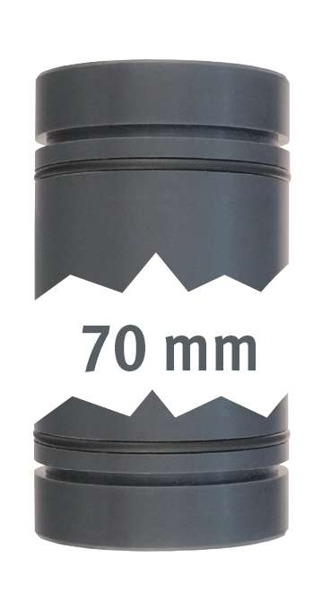 Lilie Rohr 40 mm beidseitig mit O-Ring und Außenringnut