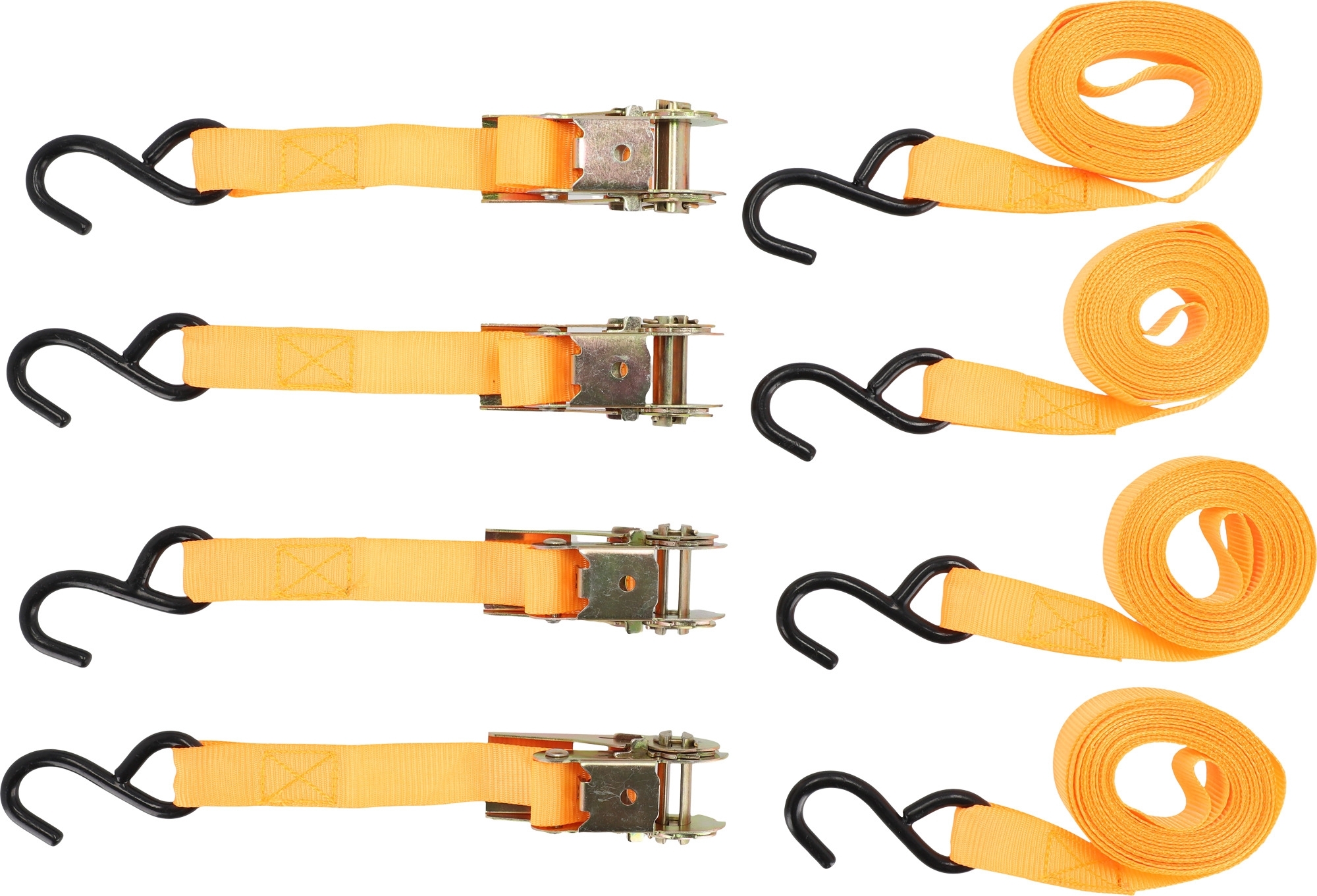 Berger Ratschen-Set 4-teilig, Spanngurte