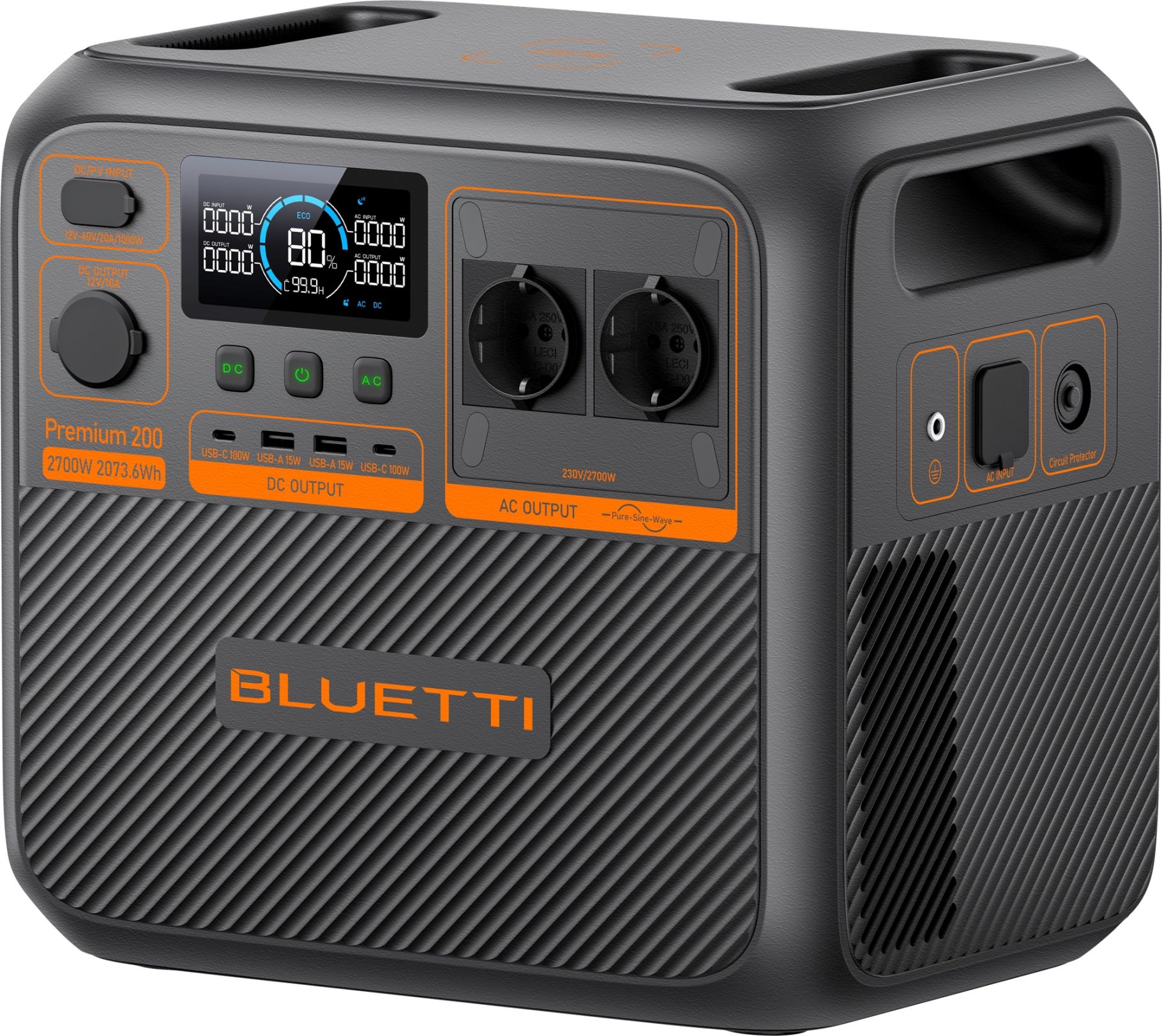 Bluetti Premium 200 V2 tragbare Powerstation 2700 W – leistungsstarke mobile Energiequelle für Camper und Offgrid-Einsatz