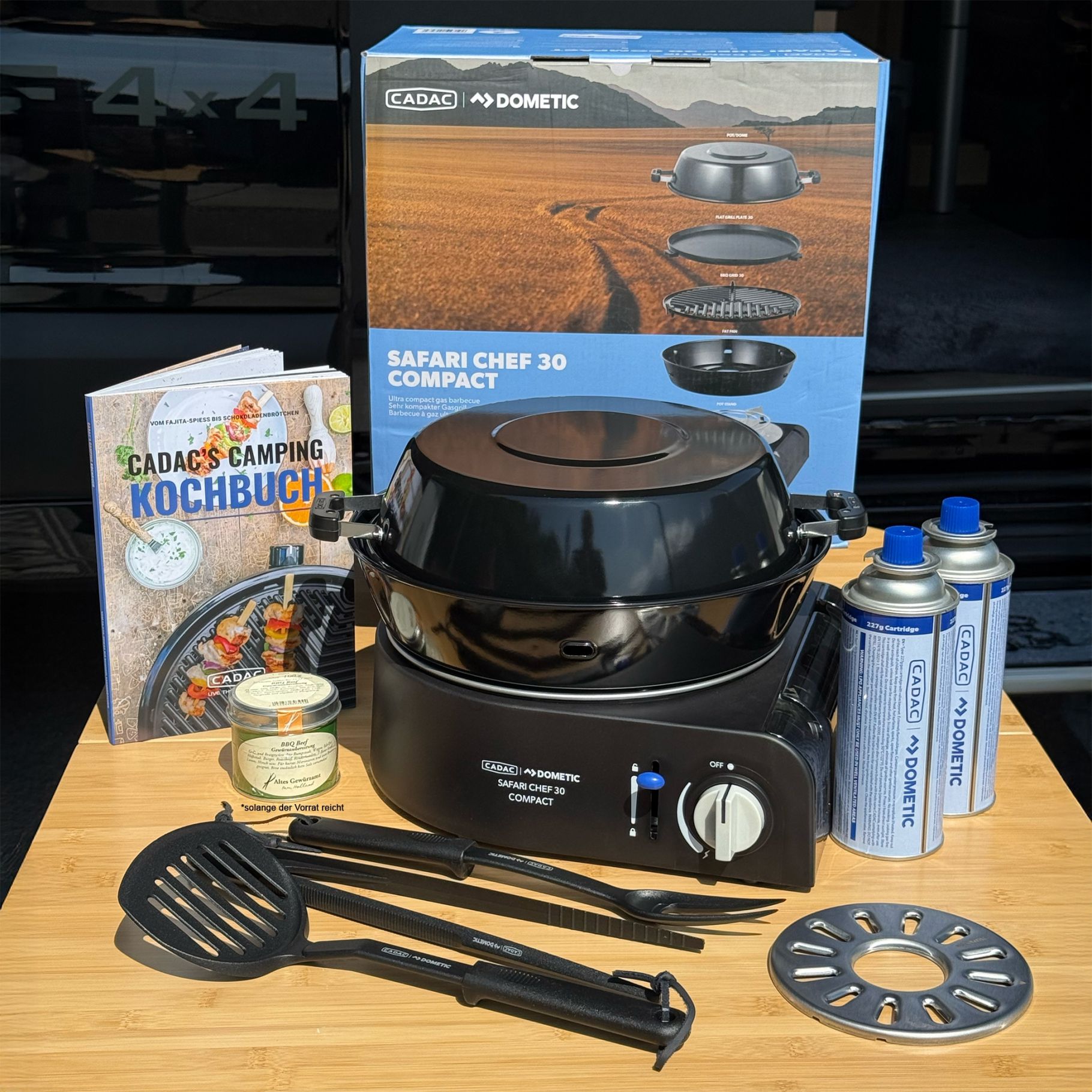 Cadac Safari Chef 30 Compact Kartuschenkocher SET